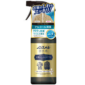 <p>ノンスメル清水香</p><p>衣類のしわとりプラス</p><p>本体４００ｍＬ</p>